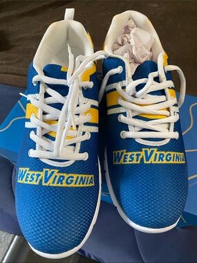 West Virginia WVU Blue & Gold Sneakers
